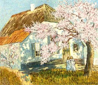Two Girls under a Blossoming Tree