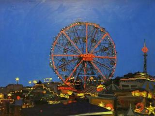 Wonder Wheel at Night