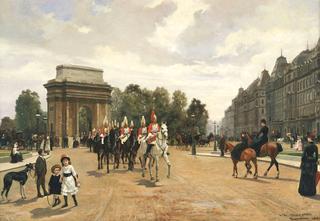 Life Guards Passing Hyde Park Corner, London