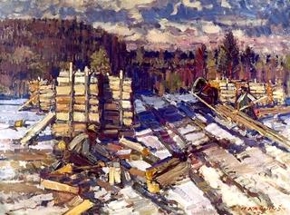 Clearing in Winter (Logging)