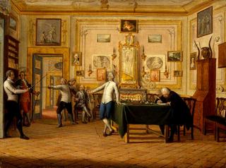 Kenneth Mackenzie, 1st Earl of Seaforth, at Home in Naples: Fencing Scene