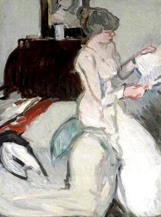 Interior with Girl in White
