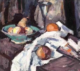 Still Life with Wine Glass and Fruit
