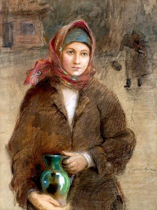 Hutsul Girl with Jug