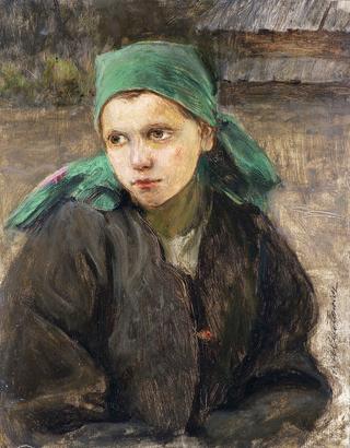 Girl with a Green Scarf