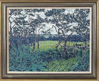 Wooded Landscape with Tree Row