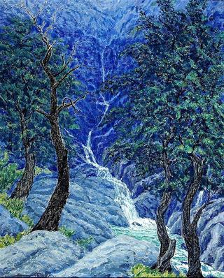 Blue Waterfall