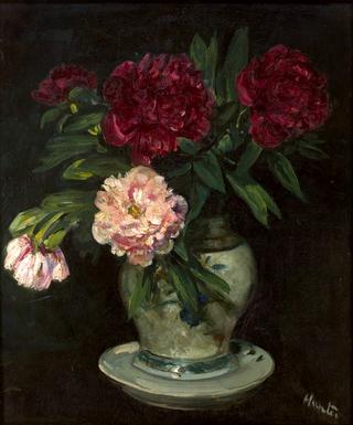 Peonies In A Chinese Vase