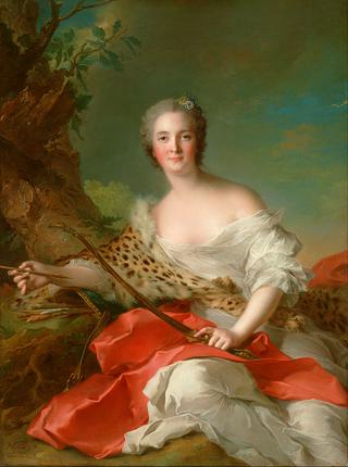 康斯坦斯·加布里埃·马尼德兰-邦尼尔-德拉莫森的肖像戴安娜
