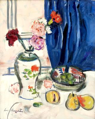 Still Life of Carnations and Fruit