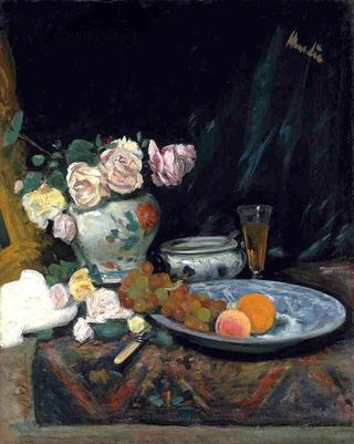 Still Life with Fruit and Roses