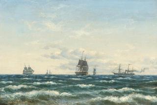 Seascape with Numerous Ships