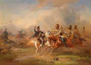 Battle Between Austrian and Hungarian Cavalry During the Revolutionary Years of 1848 -1849