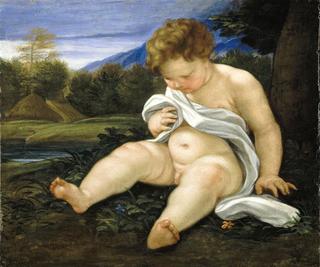 A Putto in a Landscape