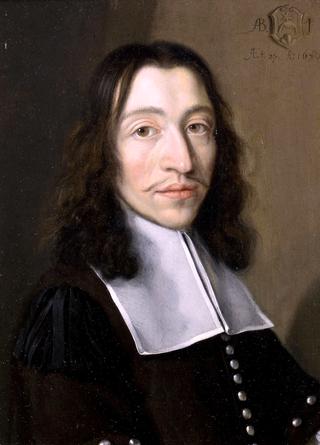 Portrait of Pierre Piccand, bust-length, in black costume with a white lawn
