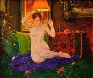 Lamplit Nude