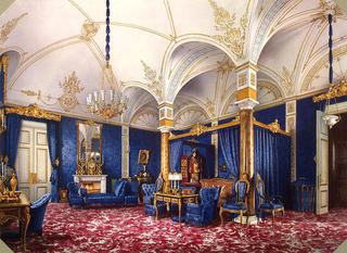 冬宫的内部，玛丽亚·亚历山德罗夫娜皇后的卧室