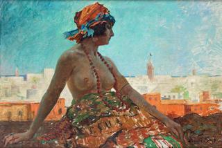 Young Moroccan on the Terrace