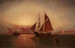 Harbor Scene at Twilight