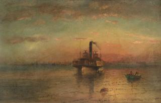 Ferry Departing, Castle Clinton, New York Harbor