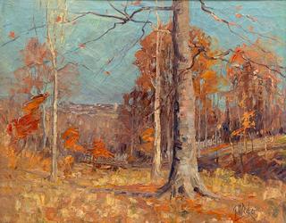 Autumn Landscape with Maples