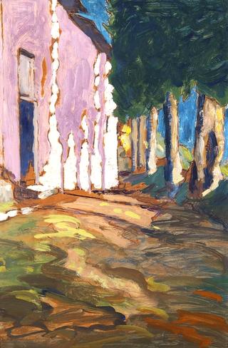 Tree Shadows and A French Path