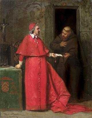 Cardinal Richelieu in a Conversation with a Monk