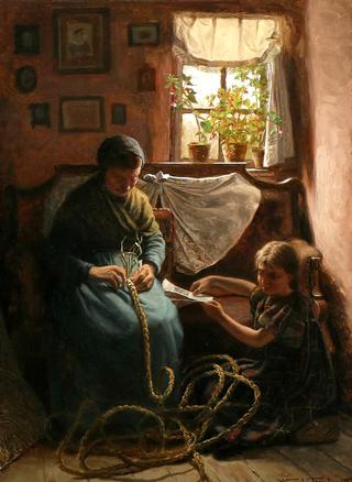 Young Girl with Her Grandmother