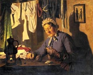 Woman Sewing