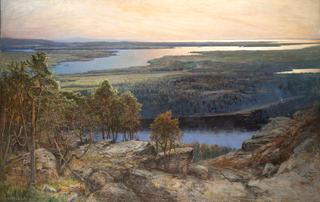 Landscape from Dalsland in morning light