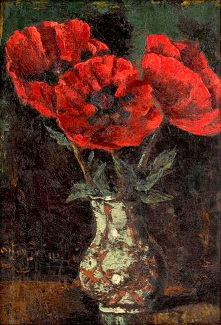 Vase with Poppies