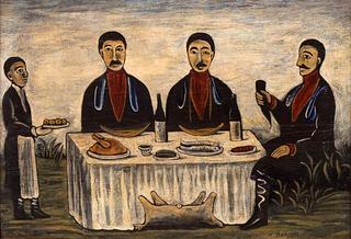 Three Men at Dinner