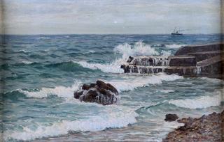 Wave on the Rocks
