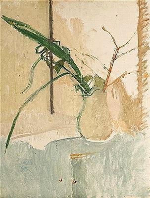 Still life with green leaves