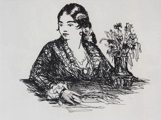 Spanish Woman with Vase