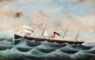 S.S. Doric Passing Iceberg Homewood Bound