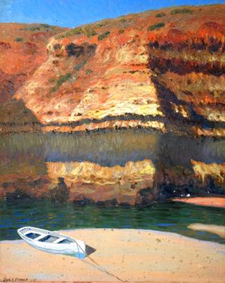 Boat and Cliffs