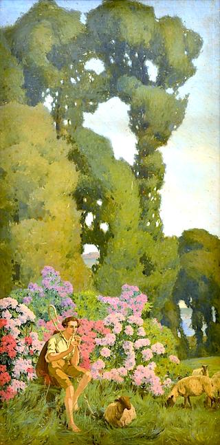 The Romantic Shepherd Scene, Shepherd's Wife