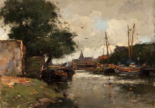 Canal near of Leiden