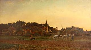 Evening View, Marlotte, Paris suburb