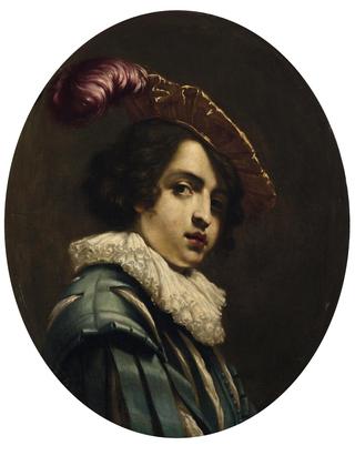 Portrait of a Young Man in a Slitted Coat and Beret