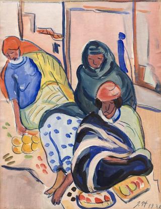 Three Seated Women