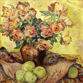 Still Life with Roses and Apples