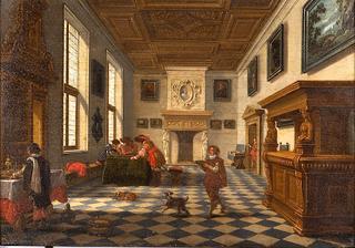 Interior Court Scene