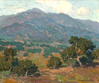 California Foothills with San Gabriel Mountains in the Distance