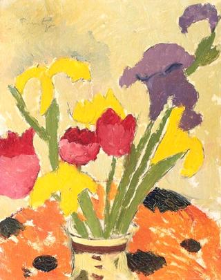 Irises and Tulips