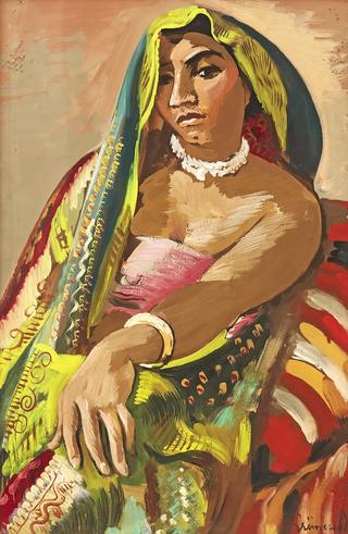 Hindu Woman in an Indian Shawl