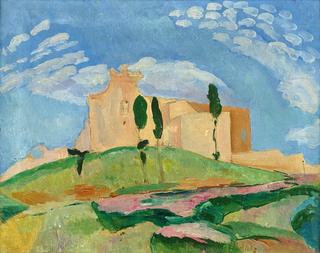 Southern Landscape with Cypresses