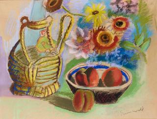 Still Life of Fruit and Flowers