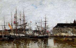 Antwerp, Three Master at the Dock